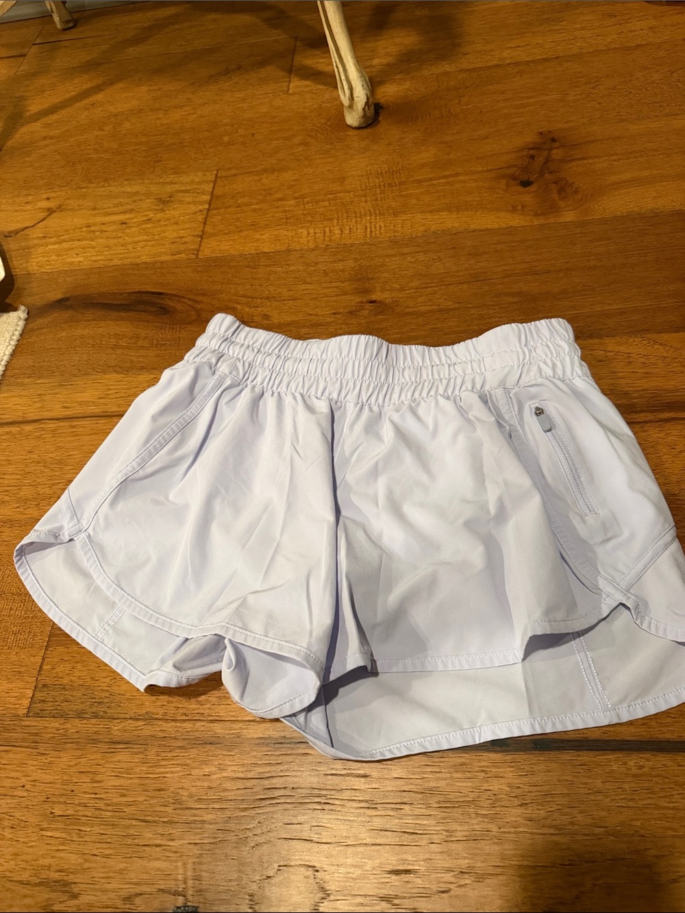 lululemon athletica Light Lavender Women's Athletic Shorts with Zip Pocket